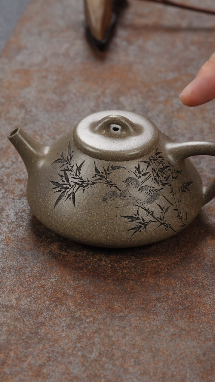 茶壶紫砂子冶石瓢