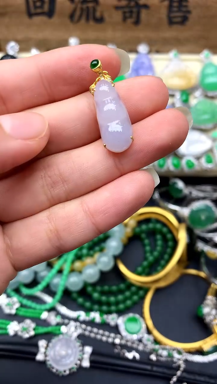 【闪购商品】翡翠颈饰18K金镶嵌269-中国好珍宝