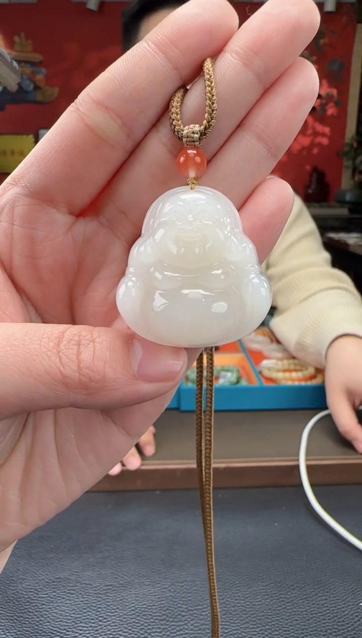 【闪购商品】和田玉颈饰未镶嵌白玉佛公