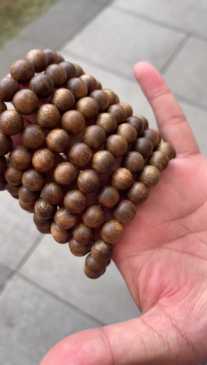 沉香手串海南沉香1.0规格圆珠单圈7克+多样性发一