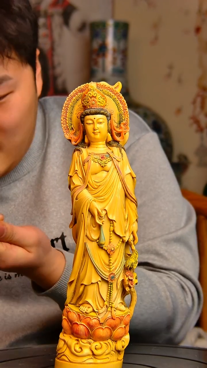 摆件健***月精品陶瓷摆件