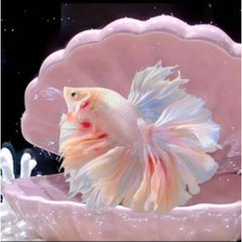 163-182好养耐活的热带观赏鱼斗鱼半月婚纱鱼小型宠物鱼