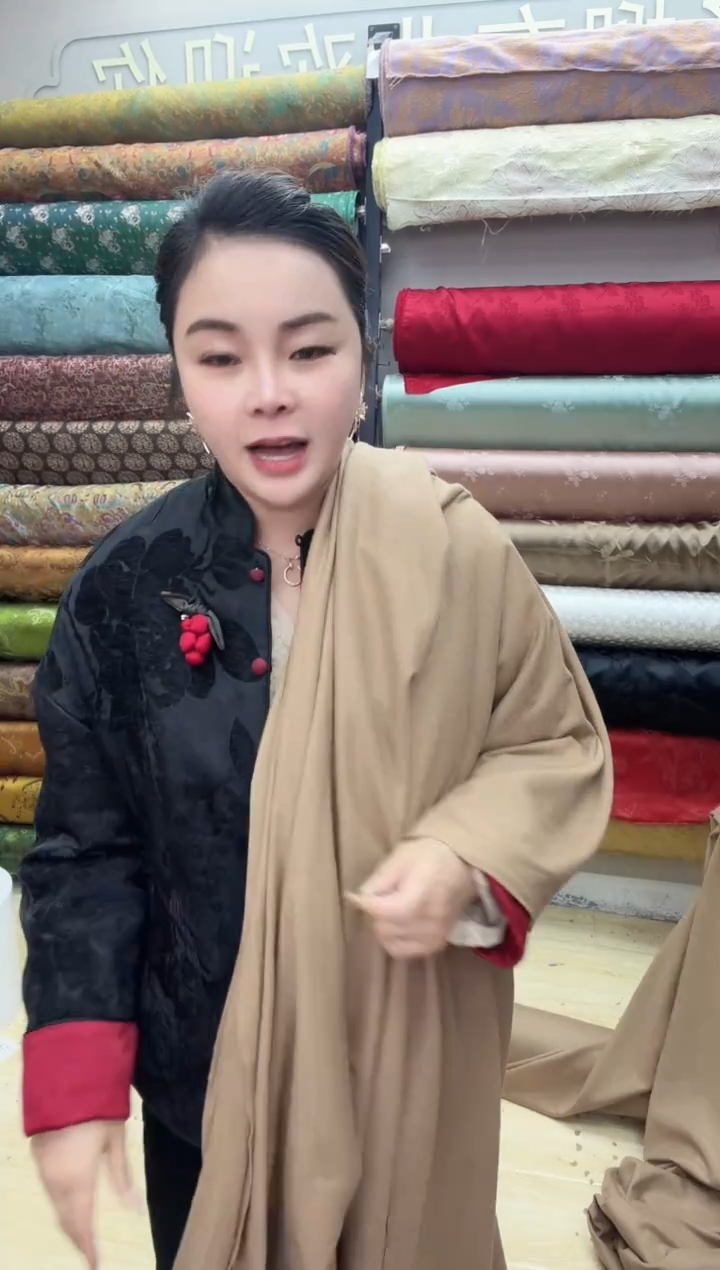 25号驼色针织羊毛1米