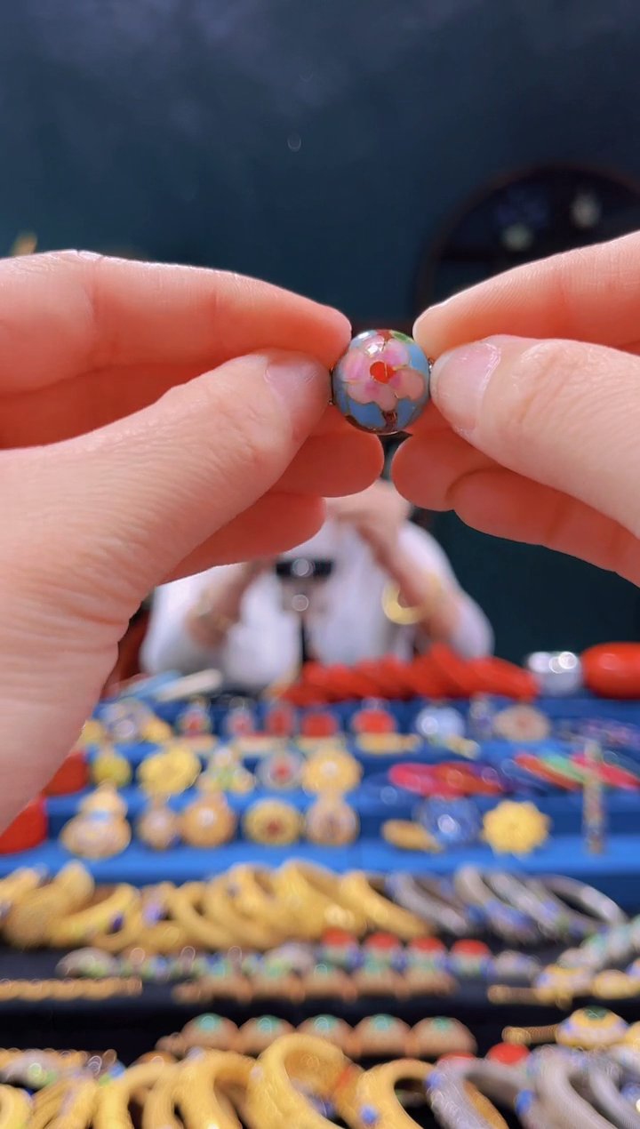 【闪购商品】非遗技艺景泰蓝珠子天蓝