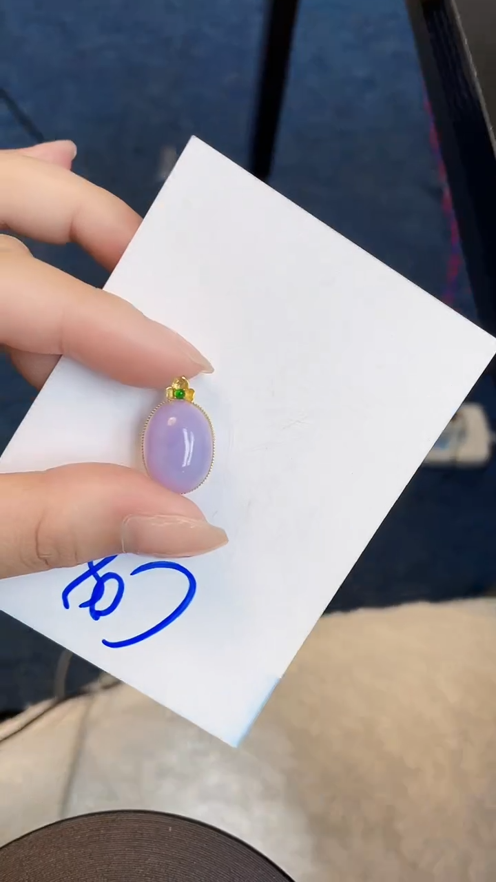 【闪购商品】翡翠颈饰18K金镶嵌0000000000