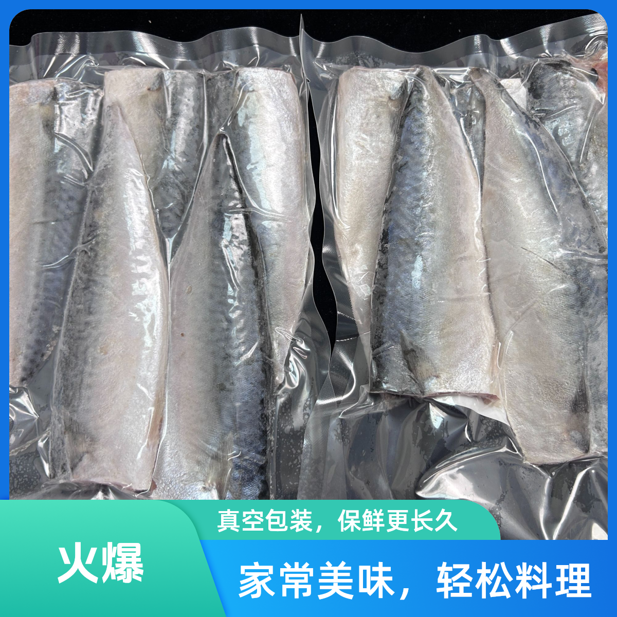 盐渍无骨鲐鲅鱼片 300克一包到手5包  真空包装 开袋即烹