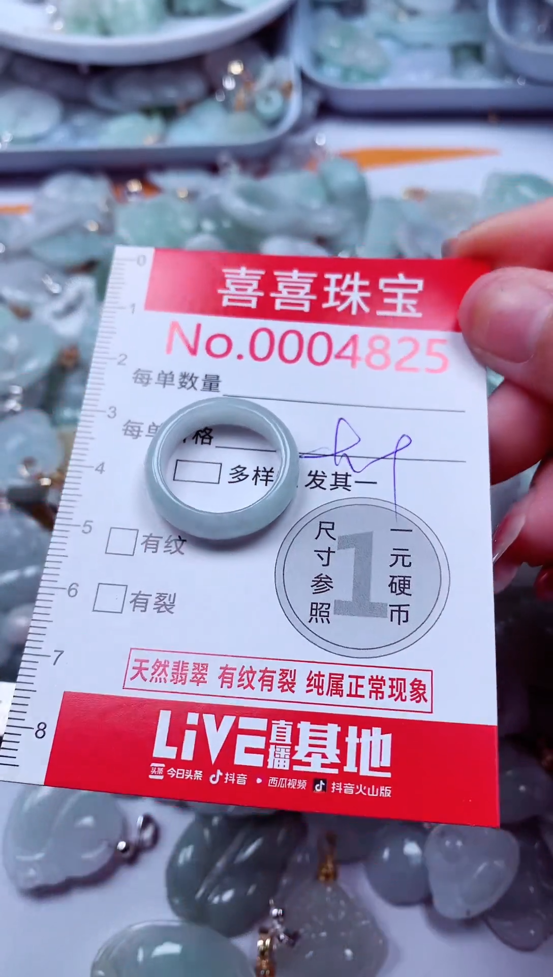 吊坠(不含链)未镶嵌翡翠4825