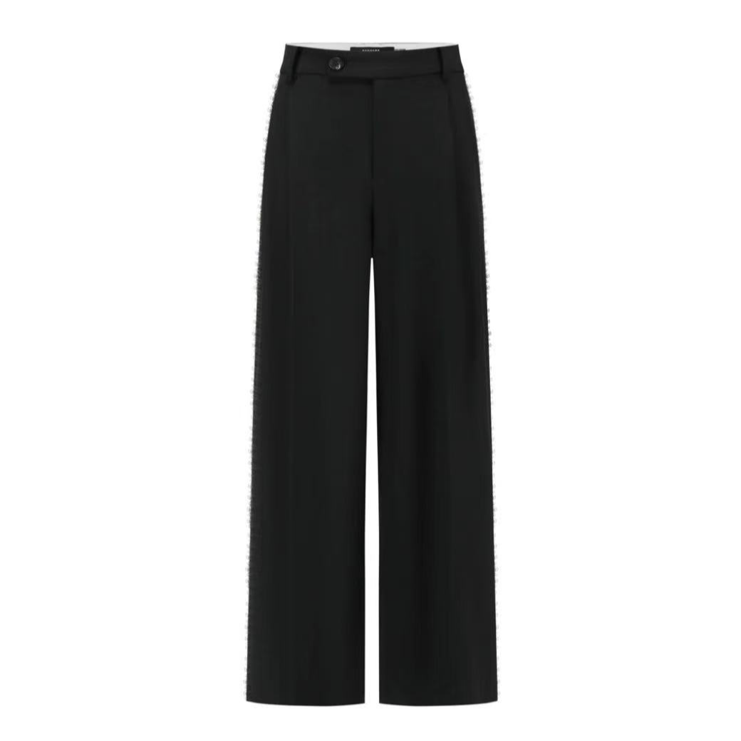 【张羽推荐】ELVIS.CHEUNG蒋云开运25春夏精纺珍珠装饰阔腿裤