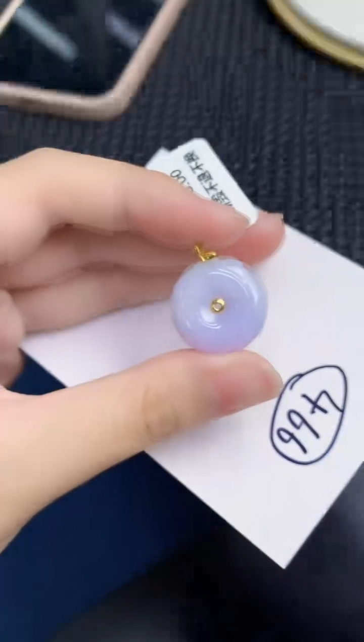【闪购商品】翡翠颈饰18K金镶嵌000000000