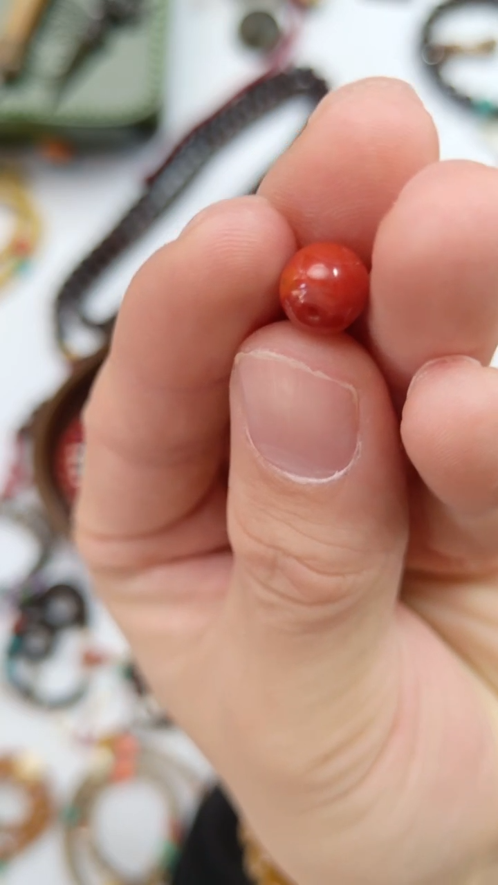 未镶嵌单株南红玛瑙老型8mm+