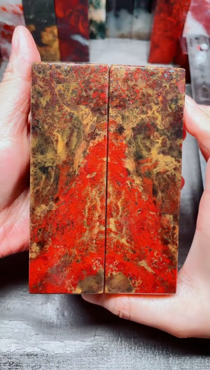 玉桂林鸡血玉素章大地艳血对章35