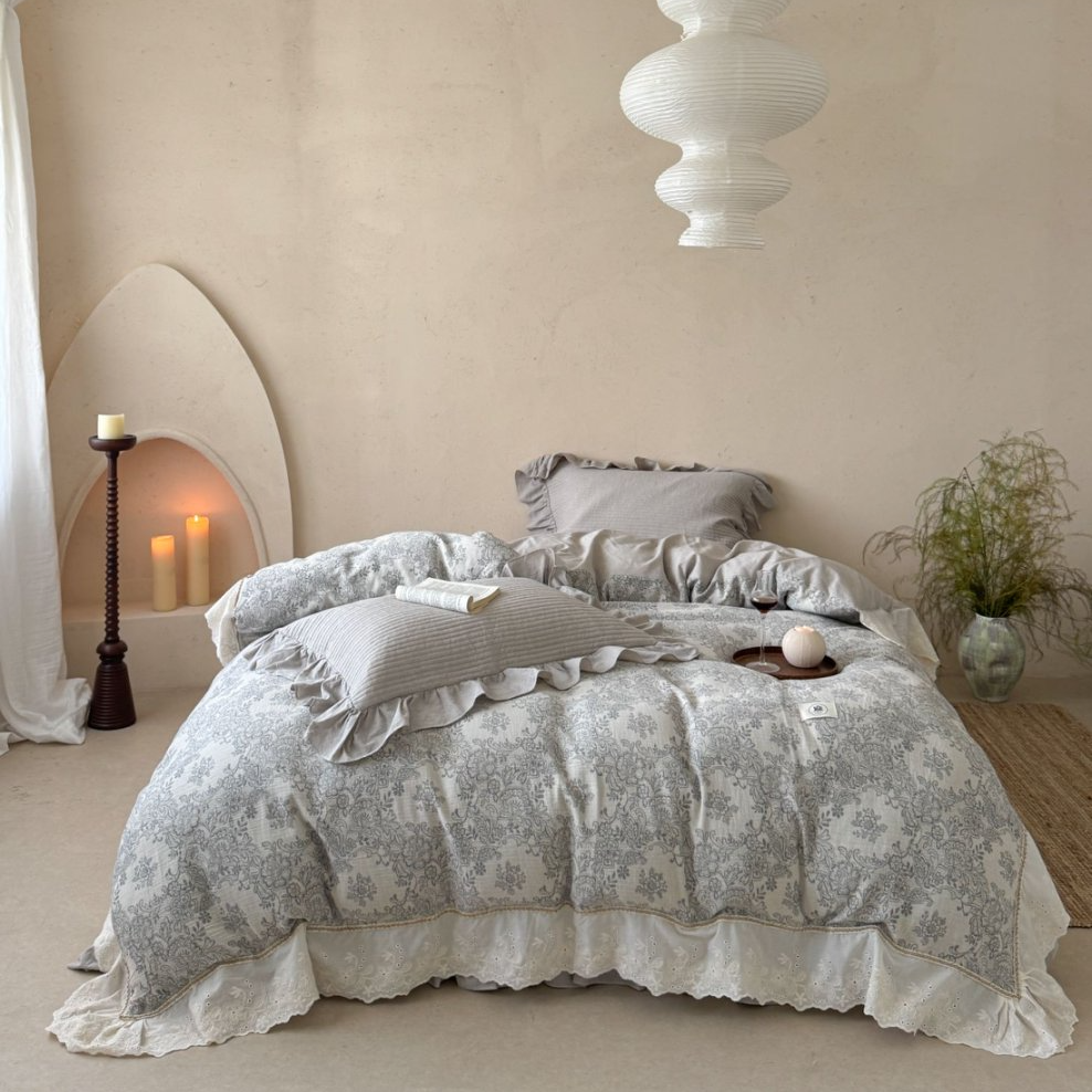 【雅趣】回归自然本真 棉麻絮语单被套 床上套件