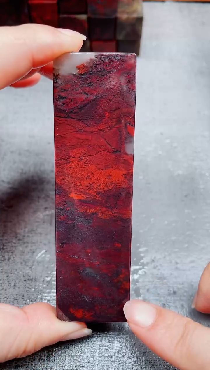 玉桂林鸡血玉素章--7