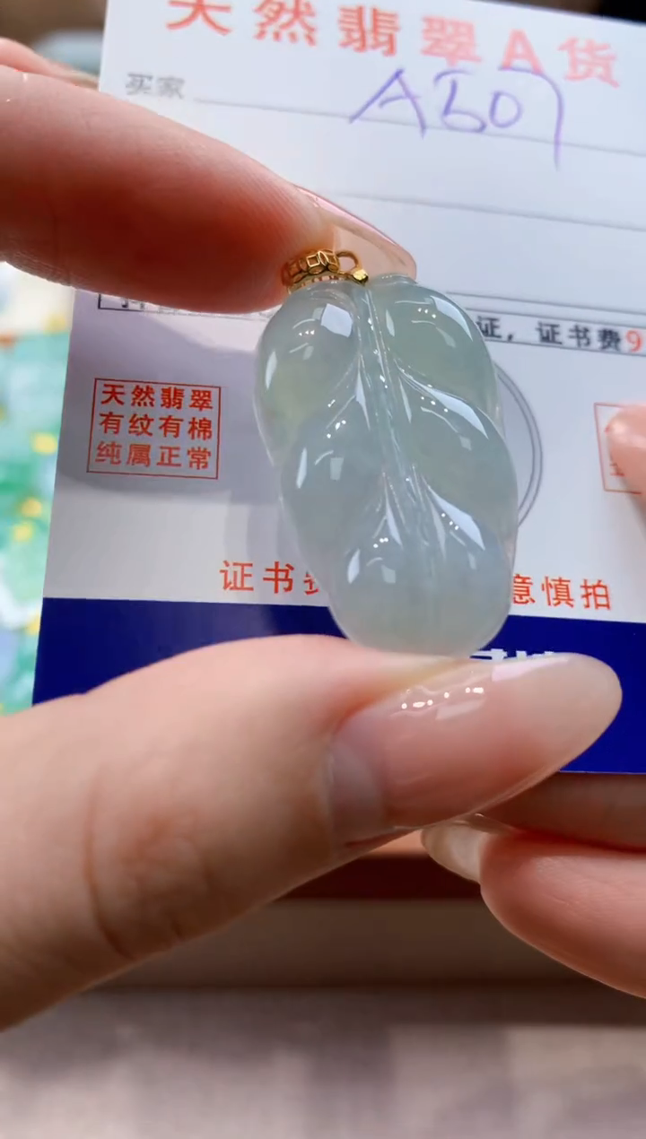 颈饰未镶嵌翡翠天然翡翠挂件 