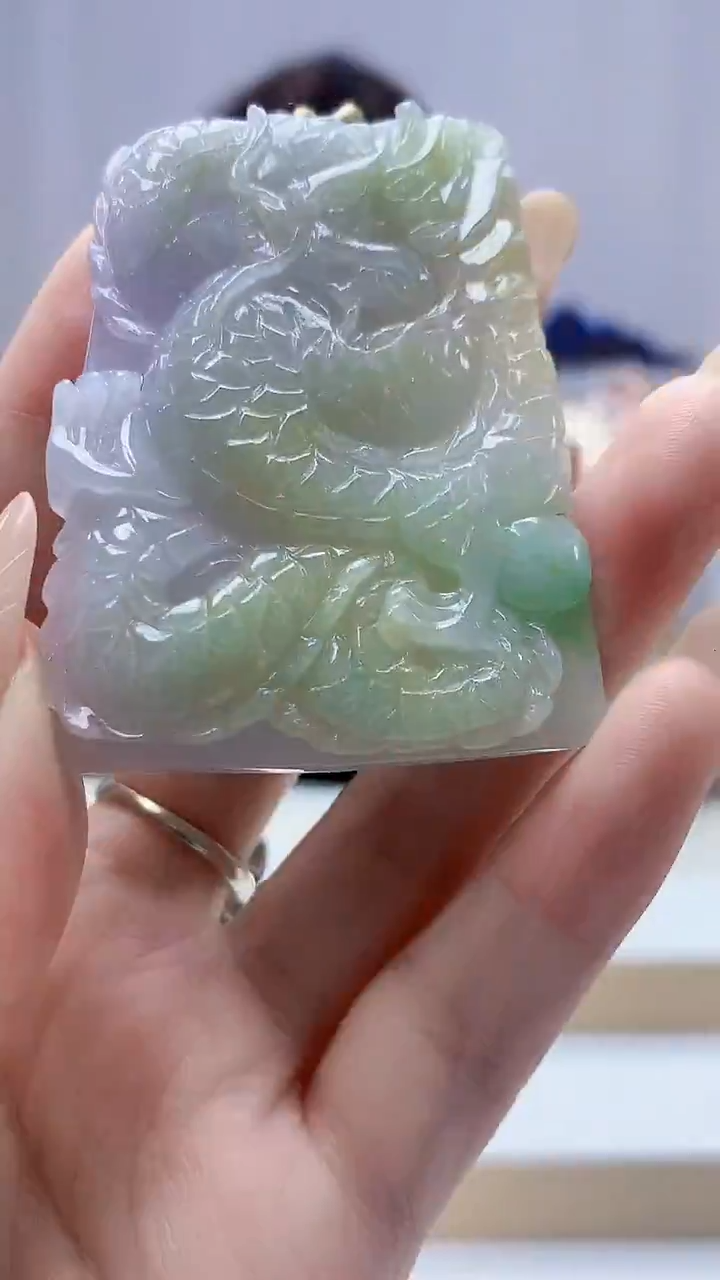 未镶嵌定制翡翠4829DD-毛货挂件113
