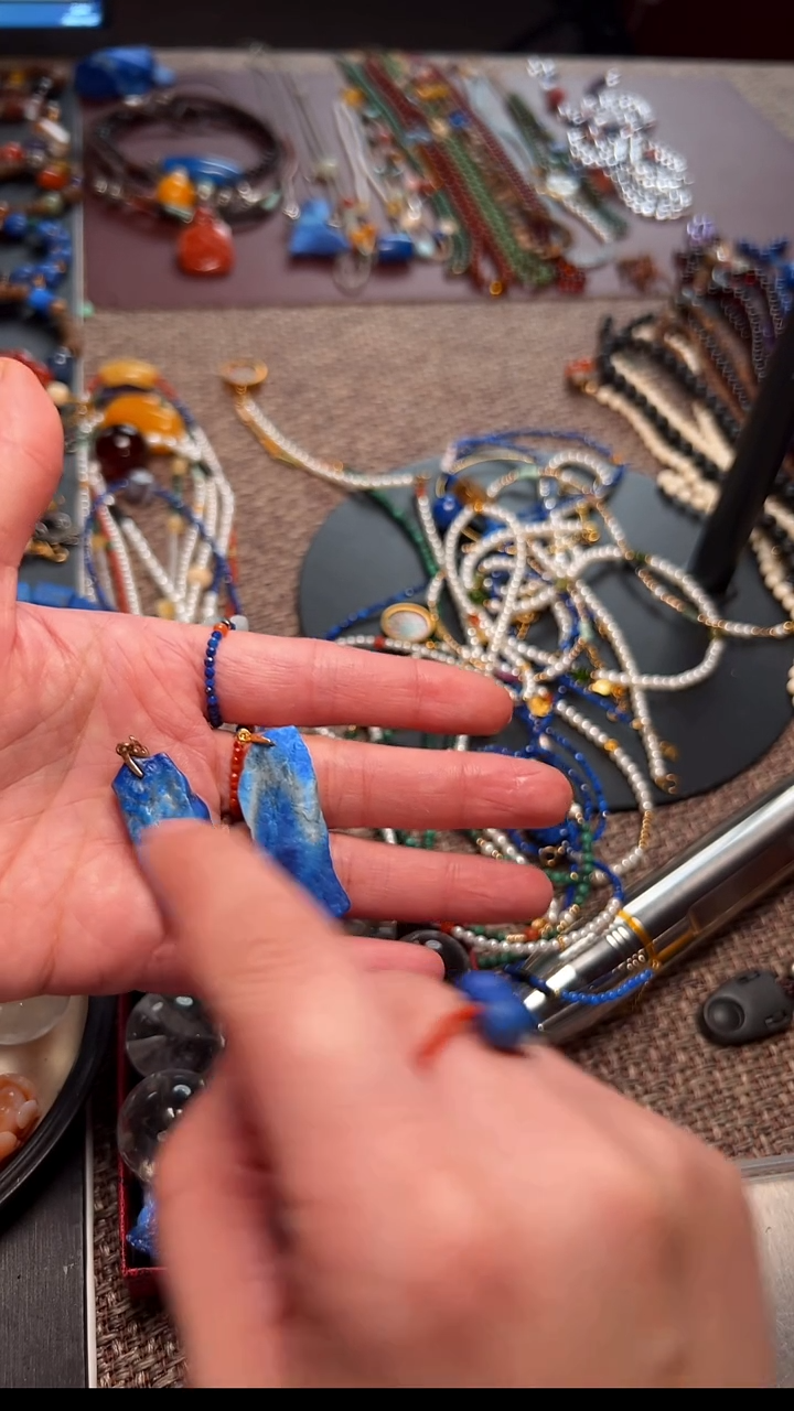 银S925镶嵌青金石吊坠青金石吊坠物品多样性任发其一