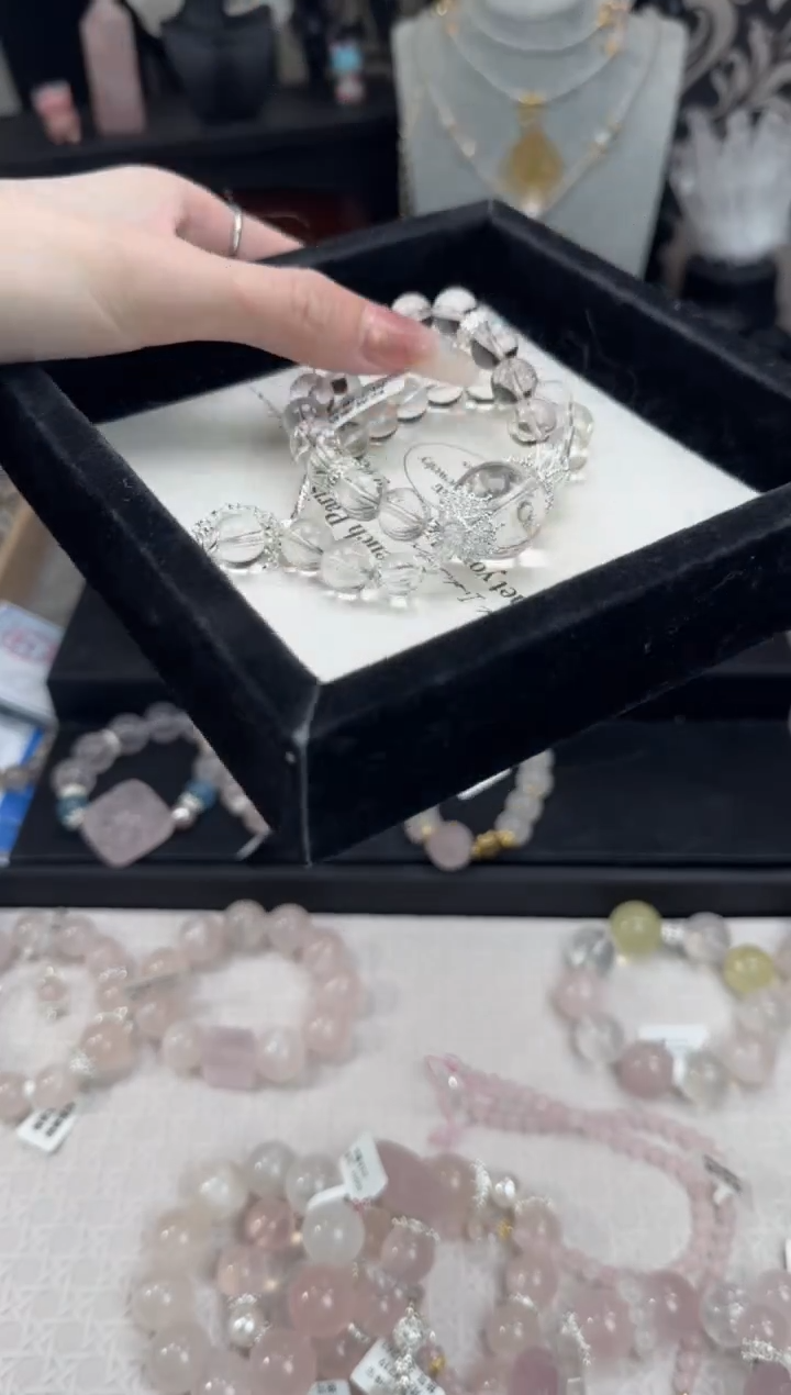 【闪购商品】水晶手链银S925镶嵌天然水晶 多样性发货