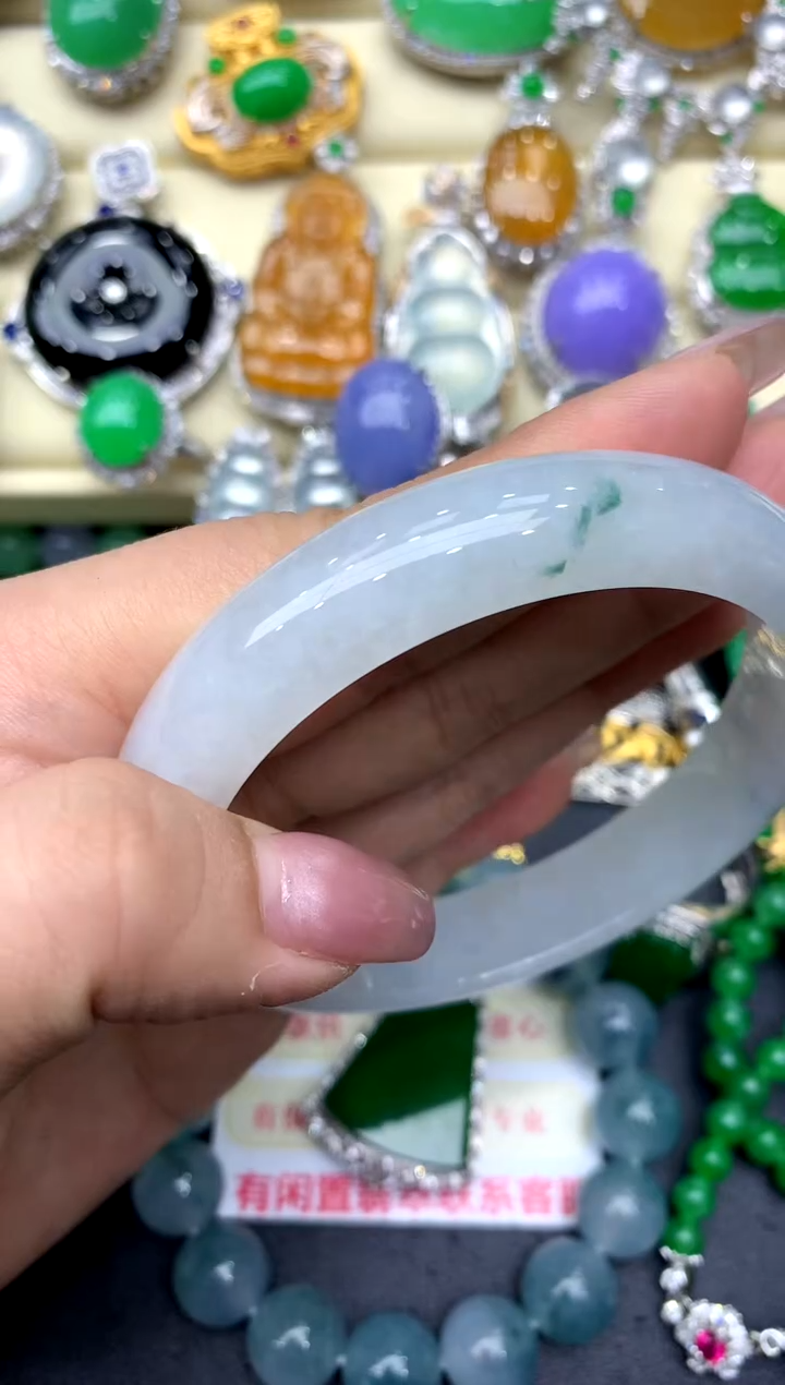 未镶嵌手镯翡翠385-中国好珍宝