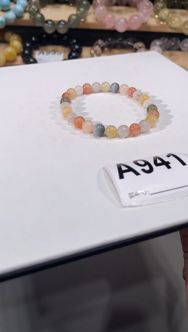 未镶嵌手链水晶A72941兔毛手链