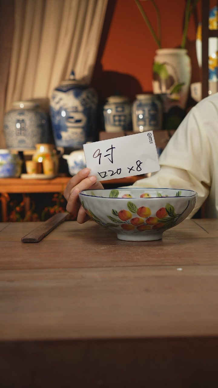 现代 景德镇设计师釉下手绘陶瓷餐具