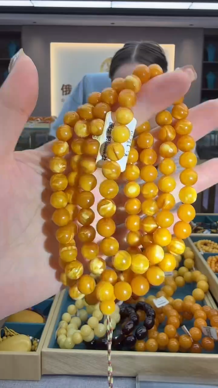 琥珀颈饰未镶嵌56假一罚三