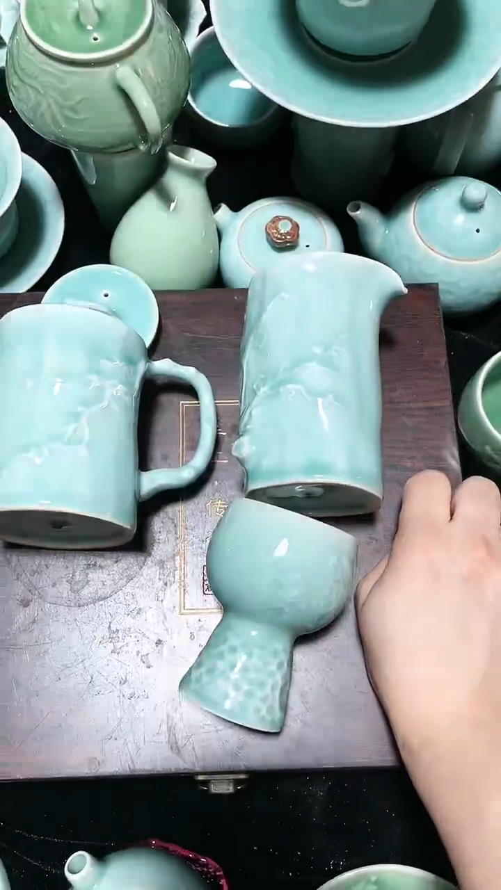 1壶1公道1杯 慧仙青瓷 龙泉青瓷