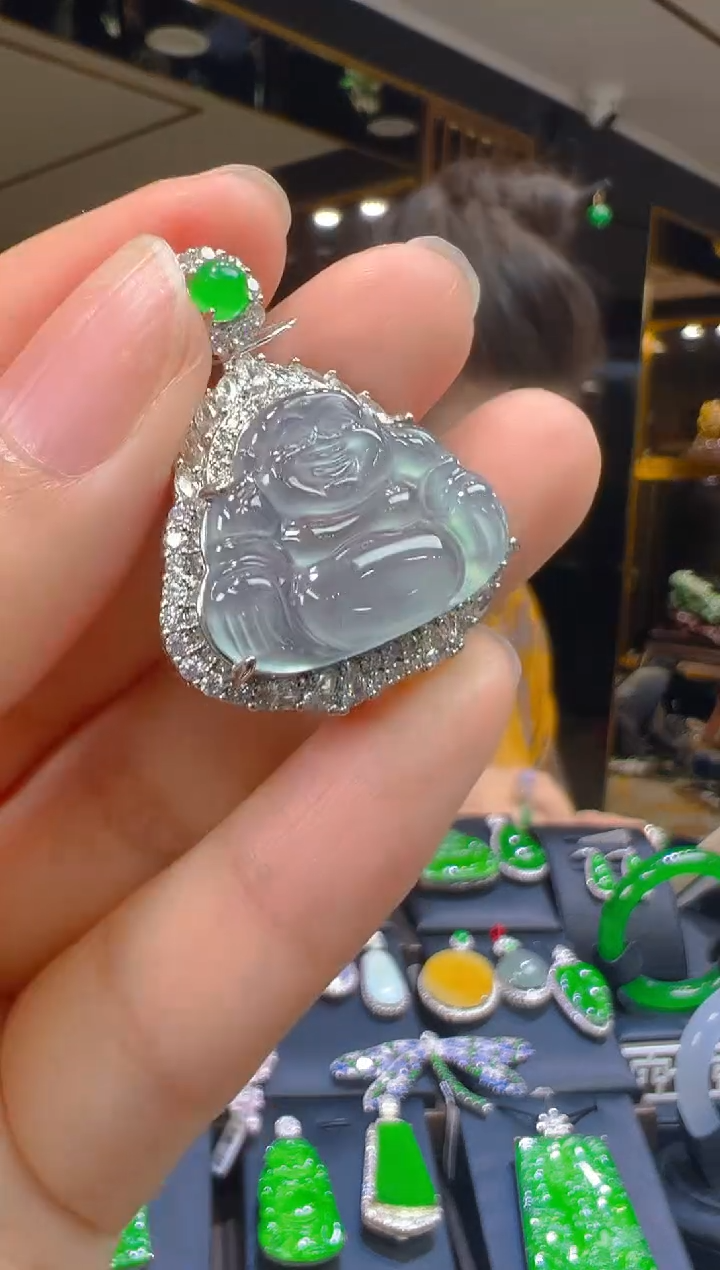 翡翠未镶嵌颈饰035(多样性发货发其一)