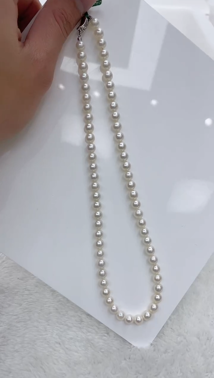 【闪购商品】海水珍珠颈饰银S925镶嵌海水珍珠项链