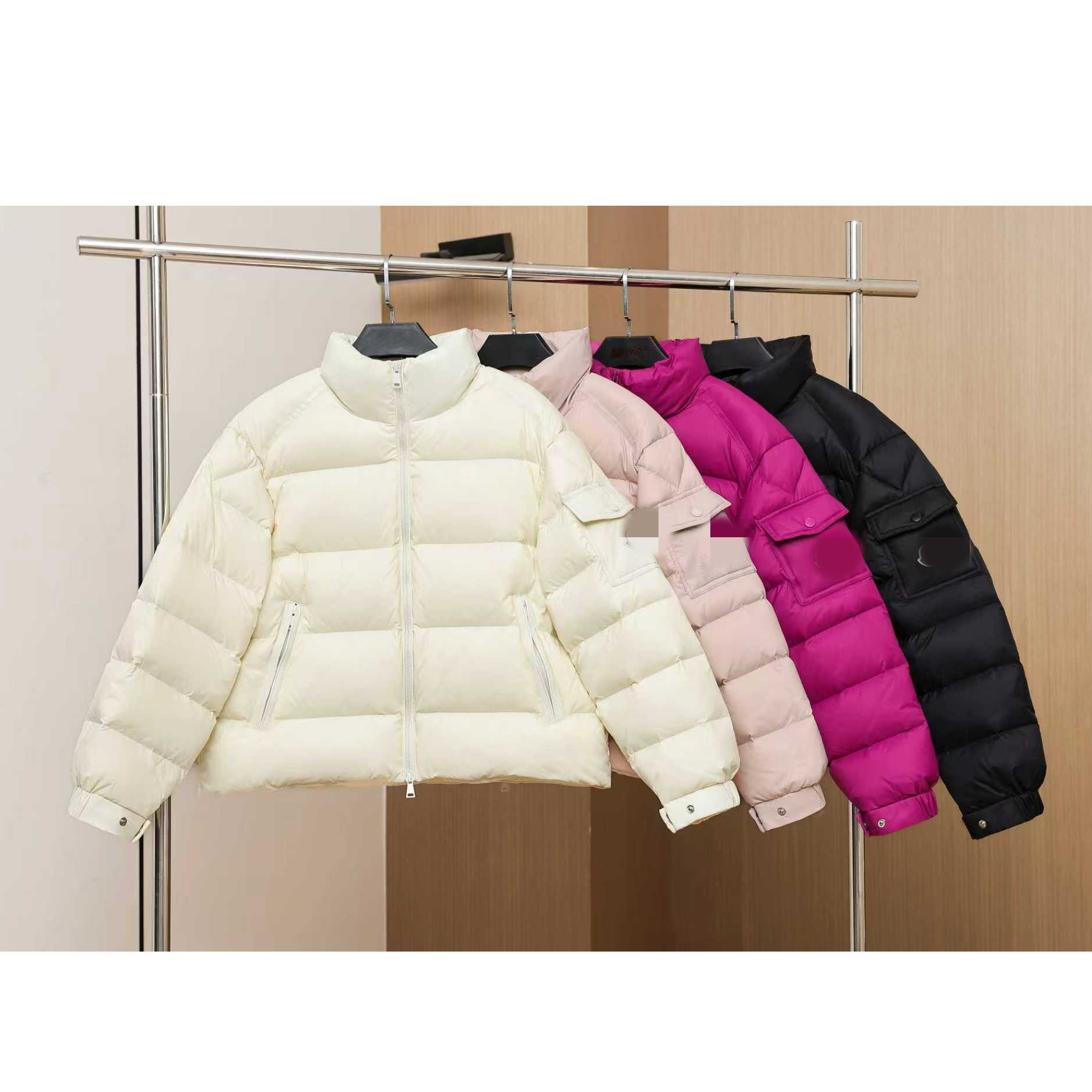 冬季显瘦保暖立领90白鹅绒三防羽绒服