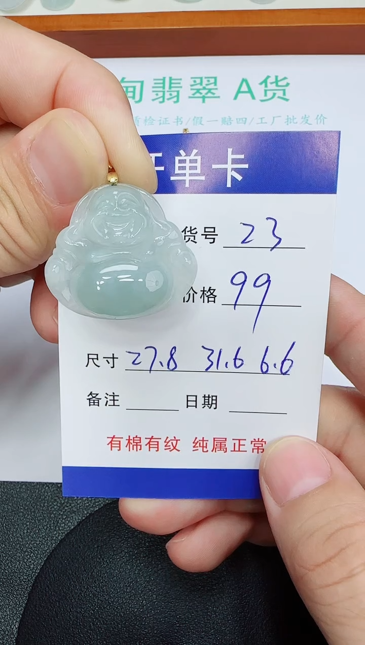 吊坠(赠链)未镶嵌翡翠23