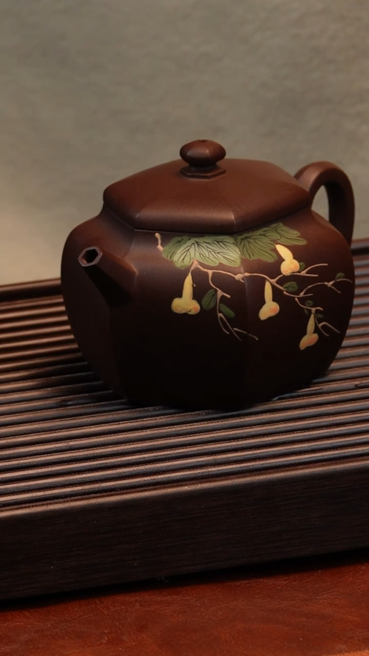【闪购商品】紫砂茶壶六方葫芦壶