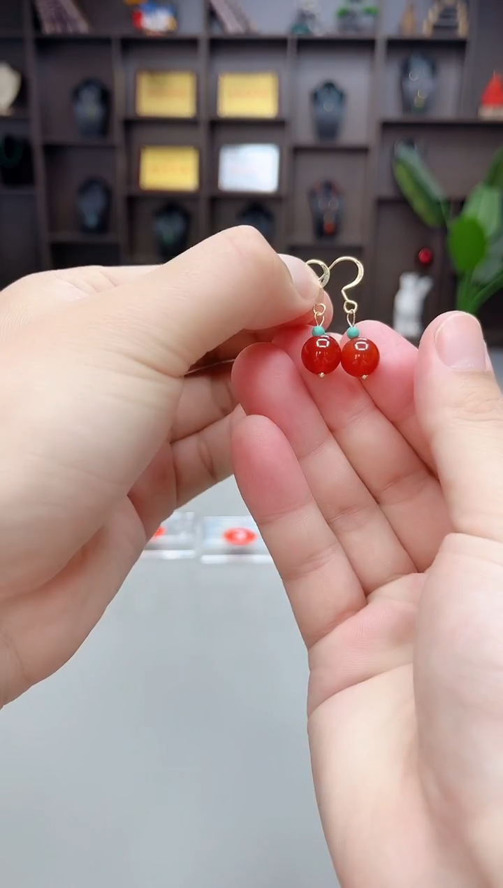 未镶嵌耳饰玛瑙/玉髓424000