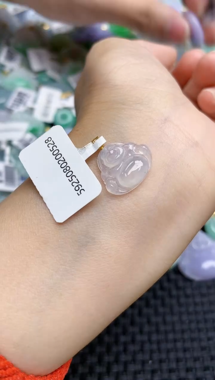 翡翠18K金镶嵌颈饰天然缅甸A货翡翠百元以上9元证书费自理