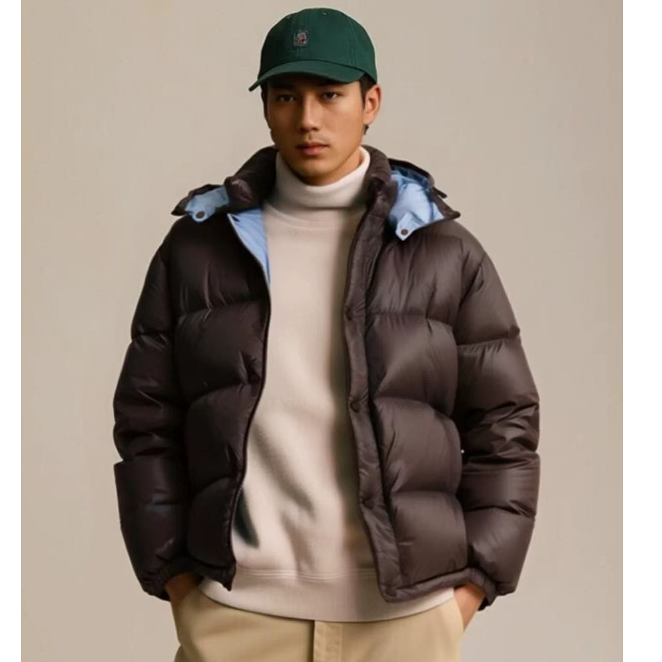 【反季 脱卸袖 脱卸帽】加厚保暖面包服 男士羽绒服青年时尚短款