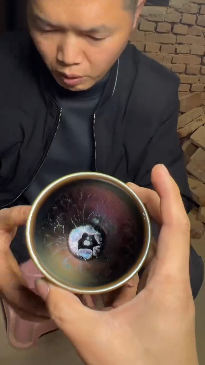 【闪购商品】茶盏名家谢贞生建盏（带证书礼盒）7