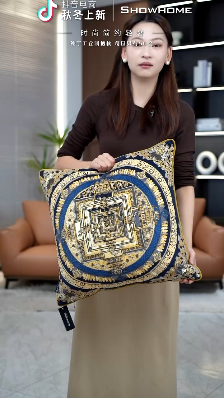 唐卡金色50X50带芯