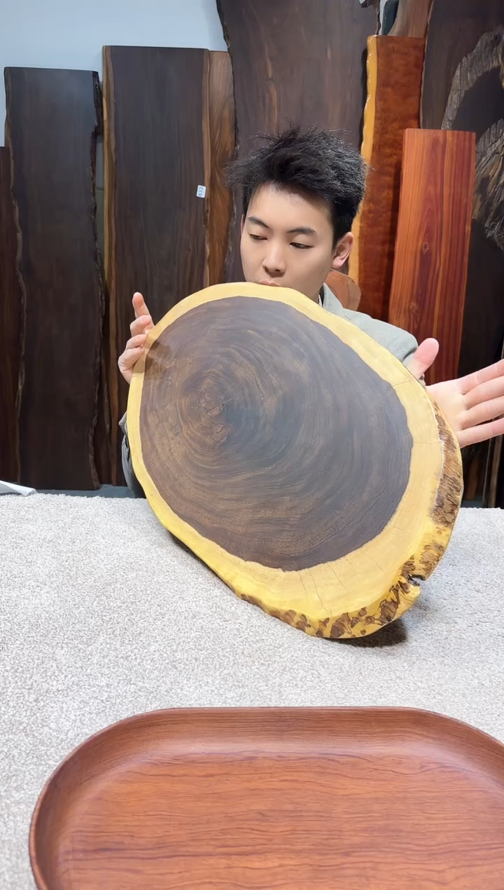 【闪购商品】风车木（黑檀木）尺寸60*35*2编号367