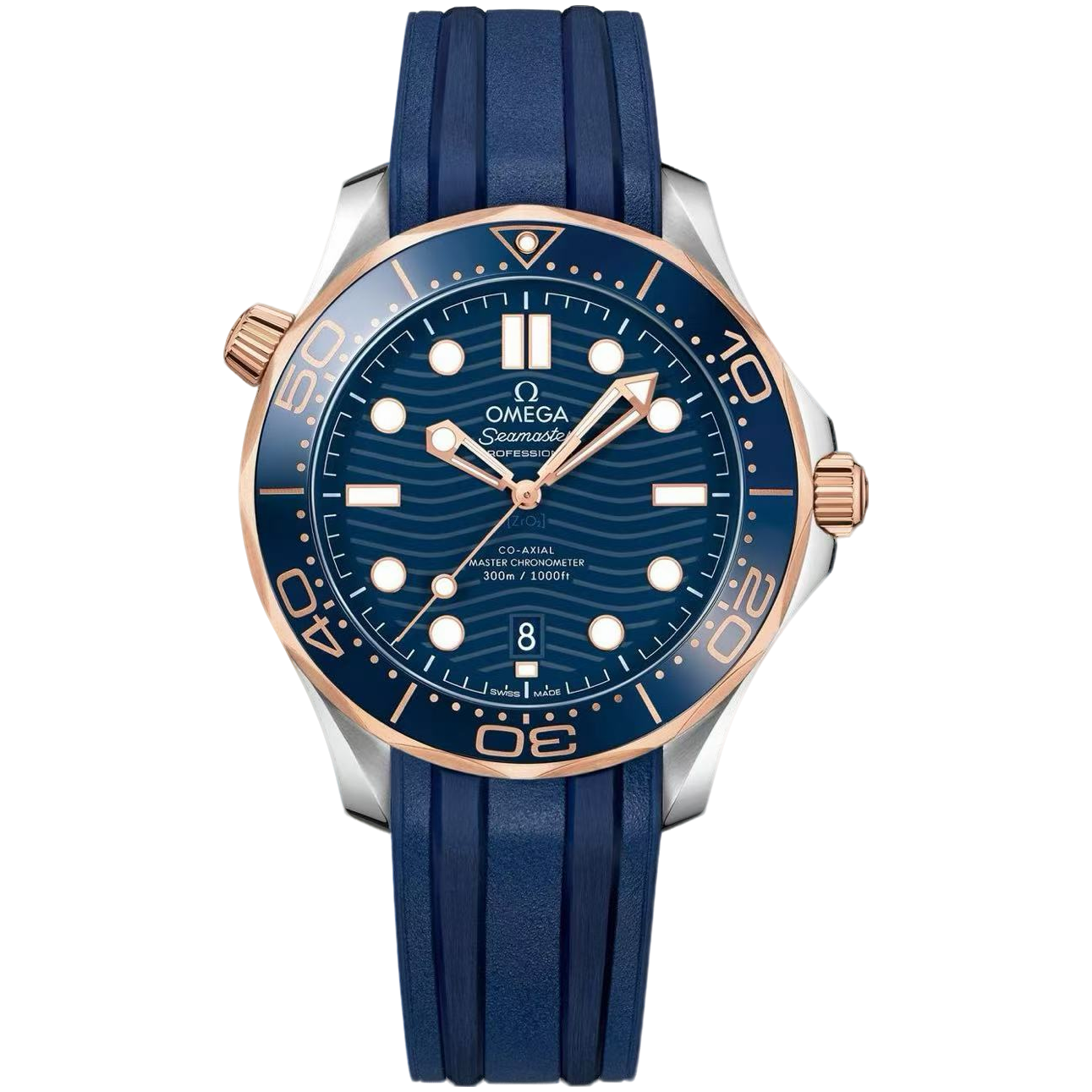 99新 Omega/欧米茄 海马300/玫瑰金/表径42mm/单表