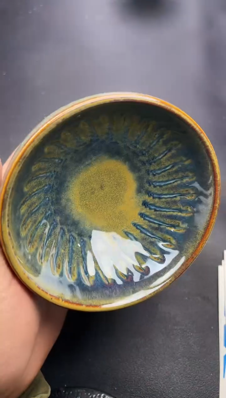 【闪购商品】茶盏9（微瑕）叶紫建盏叶紫