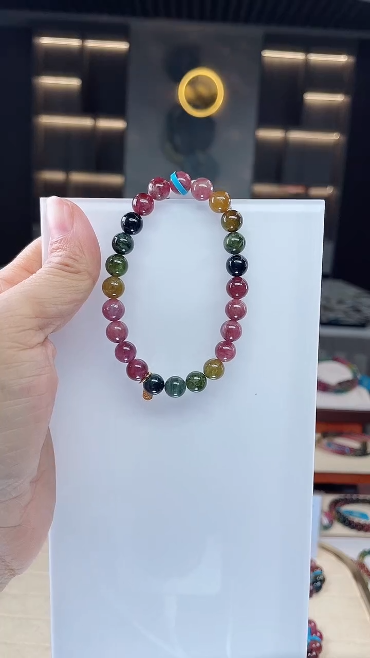 单圈手串未镶嵌碧玺（多样性发一条）Q