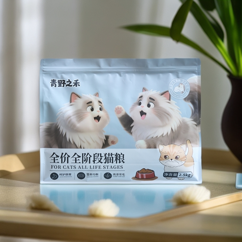 青野之禾全价全阶段猫粮2.5kg大小型猫主粮怪兽