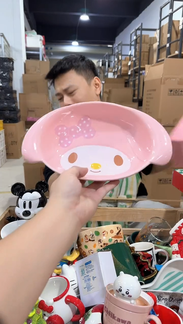 瓷片B款大号美乐蒂深碗