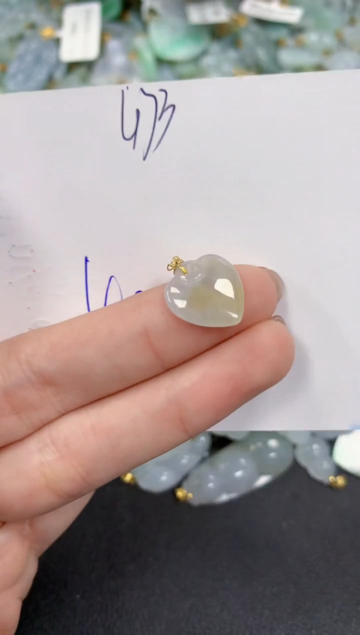 【闪购商品】翡翠颈饰18K金镶嵌 天然翡翠A货