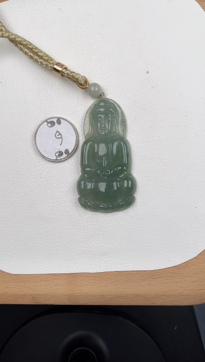 颈饰未镶嵌翡翠Y5C026绿观音