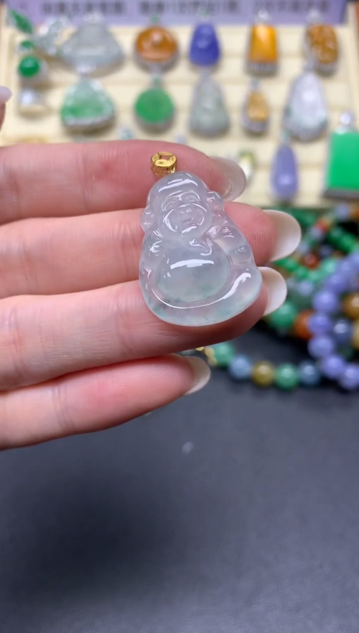 【闪购商品】翡翠吊坠(不含链)18K金镶嵌吊坠|1100+110