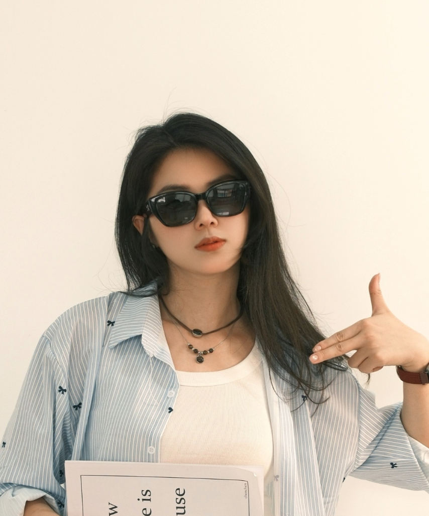 （501-588）（孤品）时尚个性高级感猫眼墨镜防晒遮阳镜百搭防紫外线