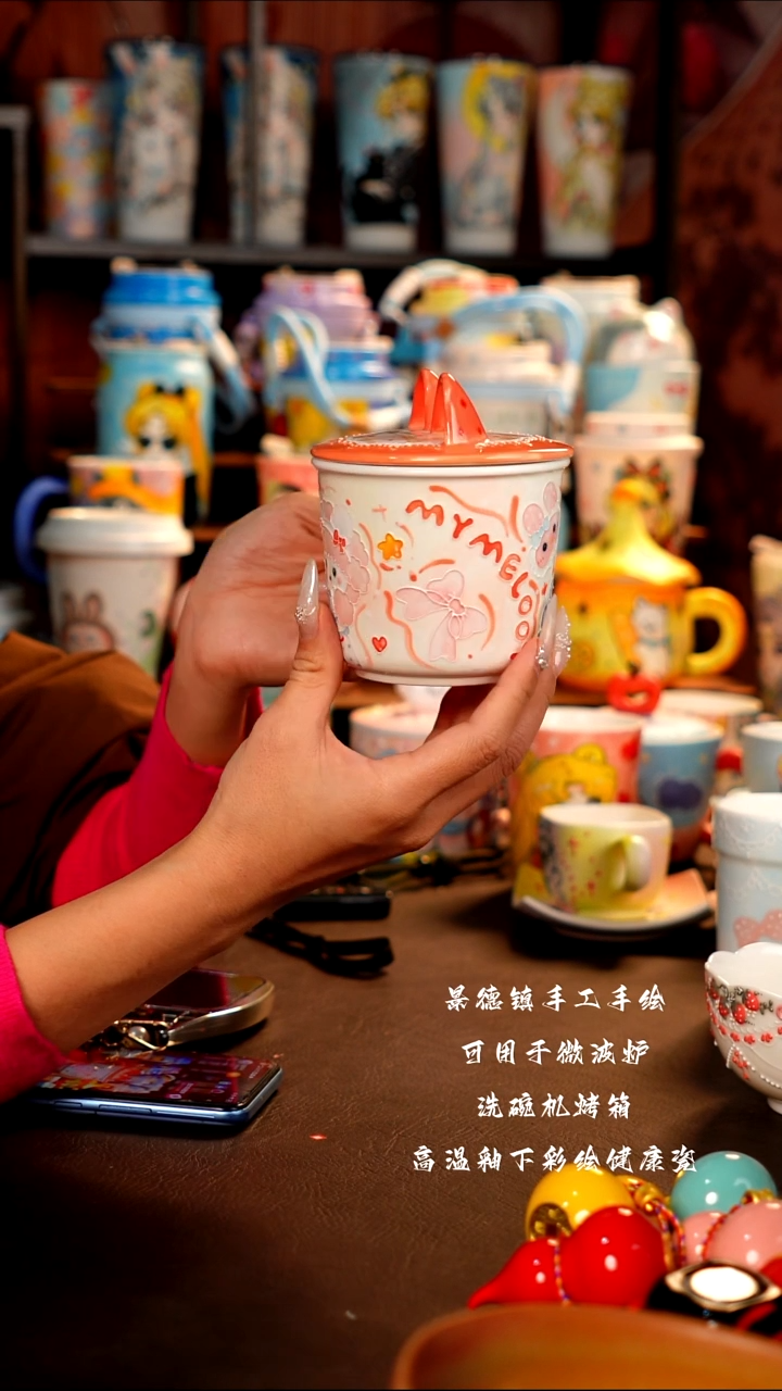 景德镇设计款手工手绘杯杯