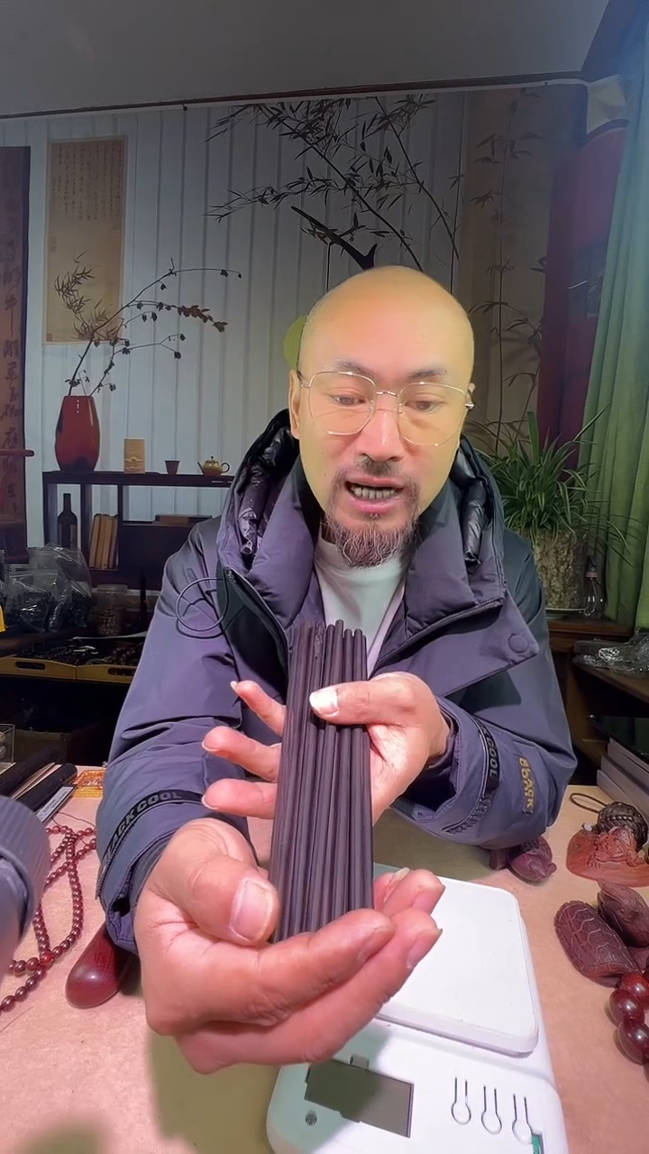 东非黑黄檀（紫光檀）圆筷子10双