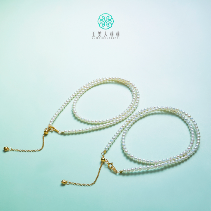 石惑珠宝^珍珠小米项链约3mm-多样性发一