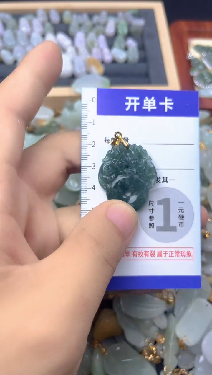 颈饰未镶嵌翡翠天然A货翡翠